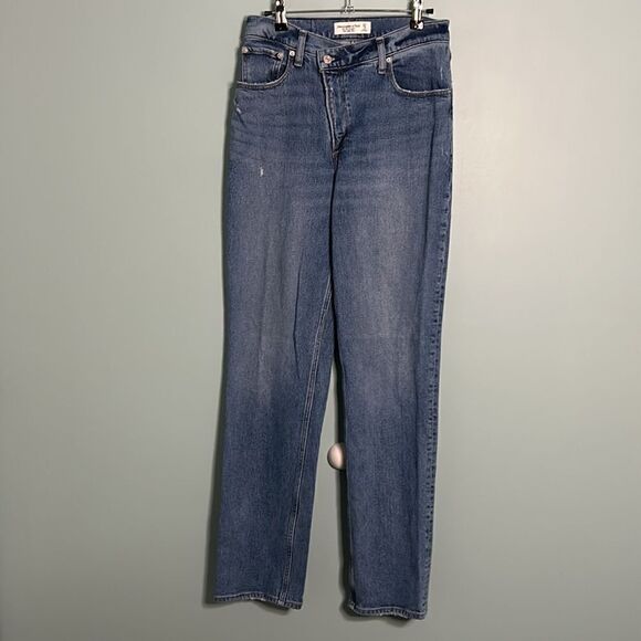 Abercrombie The 90s Straight Ultra High Rise LONG - Picture 2 of 9